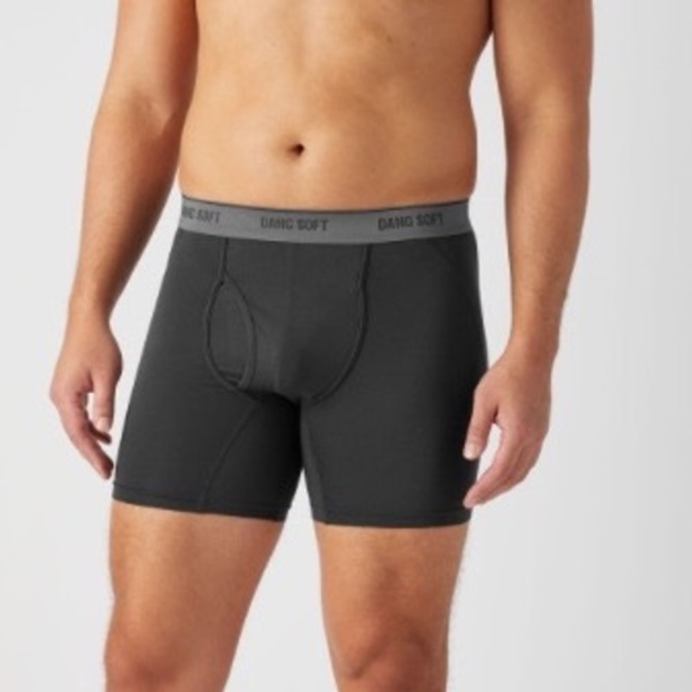 Duluth Trading Co Dang Soft Boxer Briefs No Pinch Mens 4XL Black New With Tags